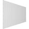 Ekena Millwork 48H x 3/8T Adjustable PVC Slat Wall Panel Kit w/ 1W Slats, Unfinished contains 42 Slats SWP84X48X0375UN - alternate 2